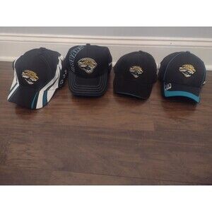 Lot Of 18 NFL Team Jacksonville Jaguars Reebok Hats Some Fitted, Others...